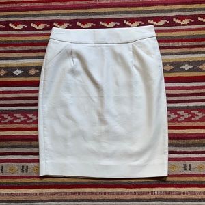 J. Crew khaki midi pencil skirt with pockets